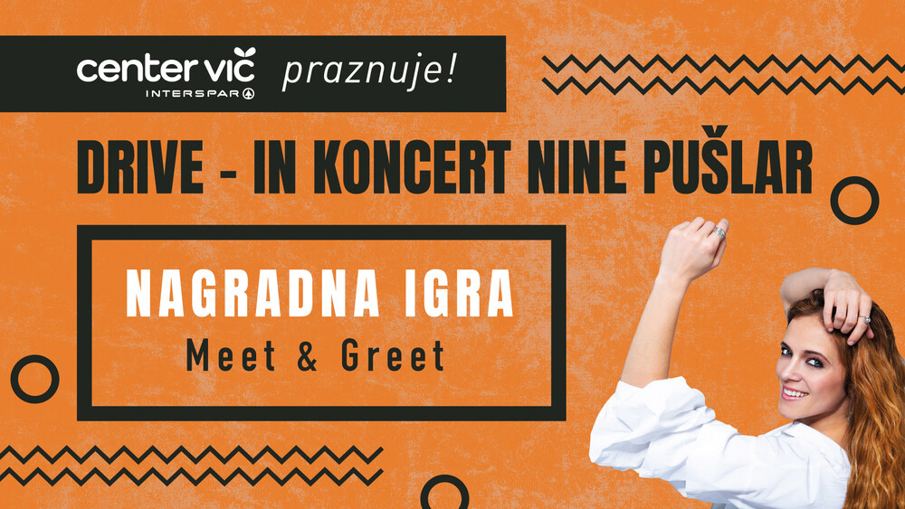 Drive-in koncert Nine Pušlar ob rojstnem dnevu Centra Vič