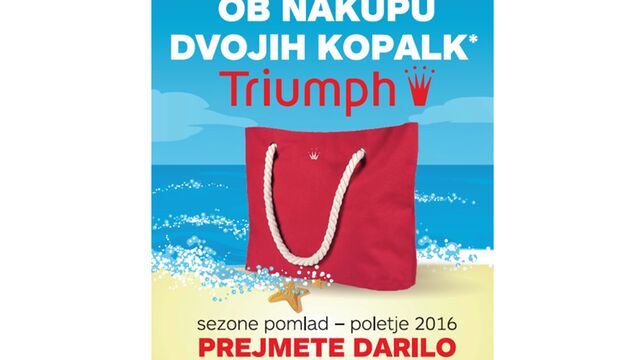 Darilo ob nakupu dvojih kopalk Triumph v Modiani