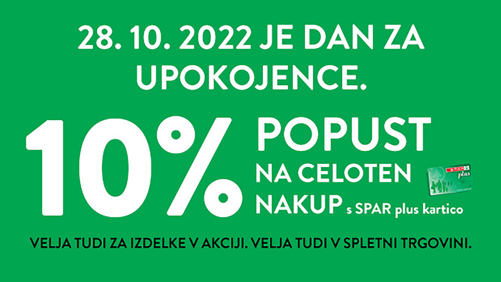 SPAR plus dan za upokojence