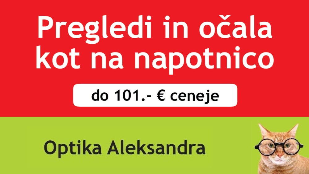 Pregledi in očala kot na napotnico