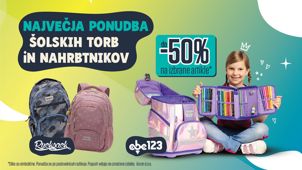 Po vse za šolo v Bags&More